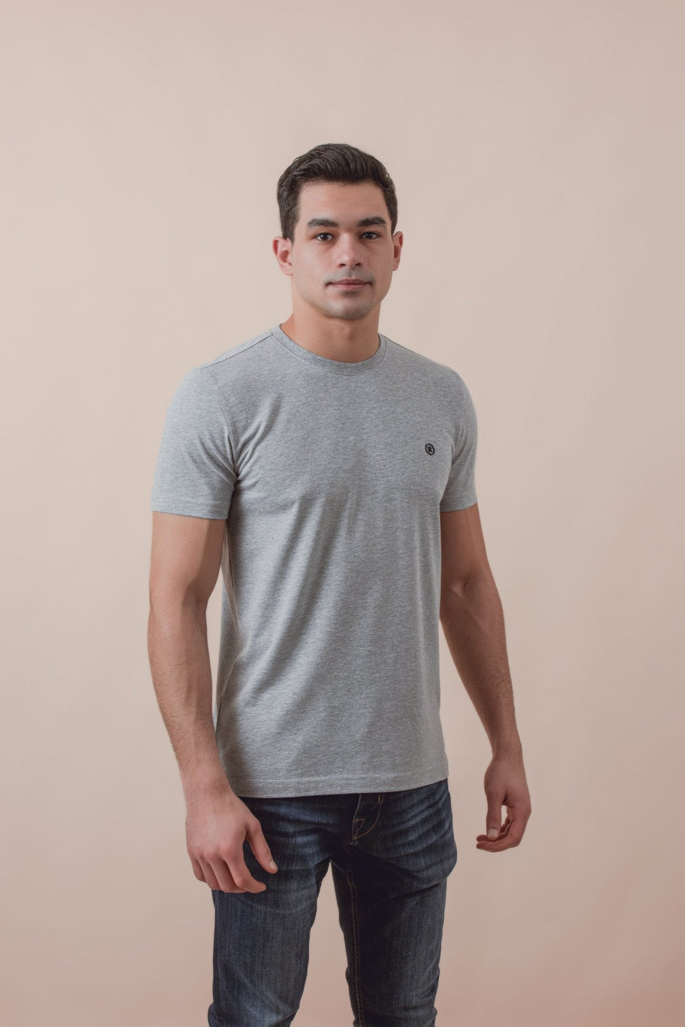 Cotton Roundneck Slim Fit T-Shirt - Roban