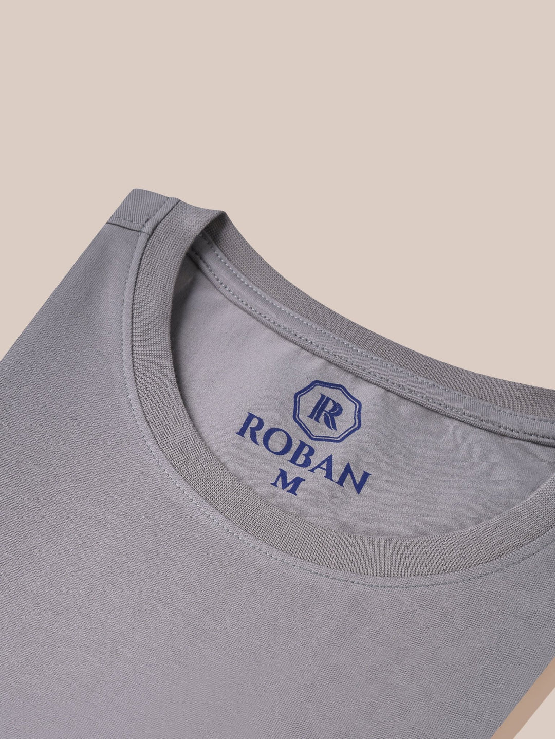 Cotton Roundneck Slim Fit T-Shirt - Roban