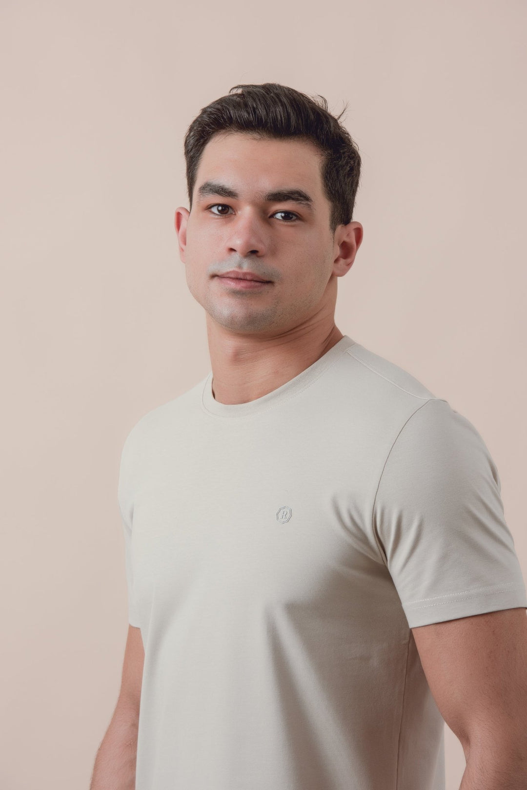 Cotton Roundneck Slim Fit T-Shirt - Roban
