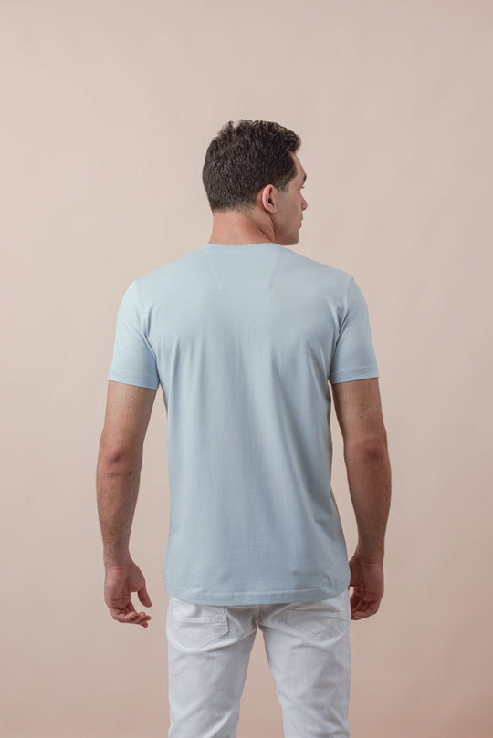 Cotton Roundneck Slim Fit T-Shirt - Roban