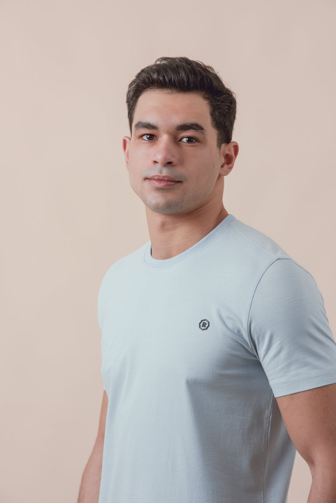 Cotton Roundneck Slim Fit T-Shirt - Roban