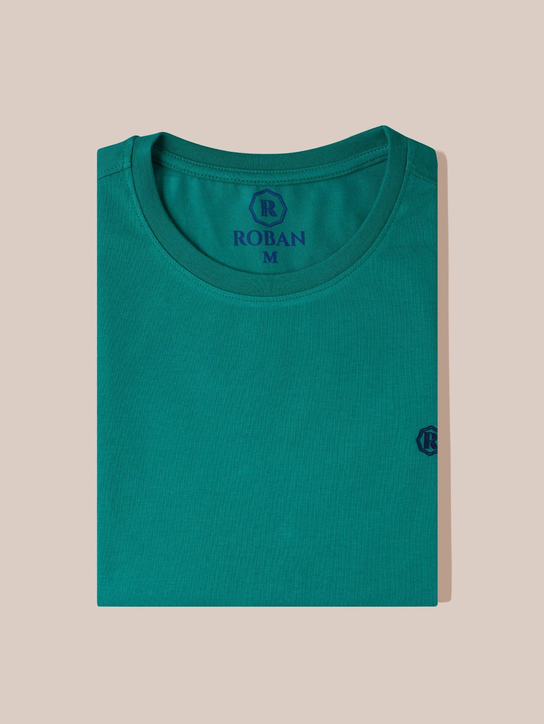 Cotton Roundneck Slim Fit T-Shirt - Roban