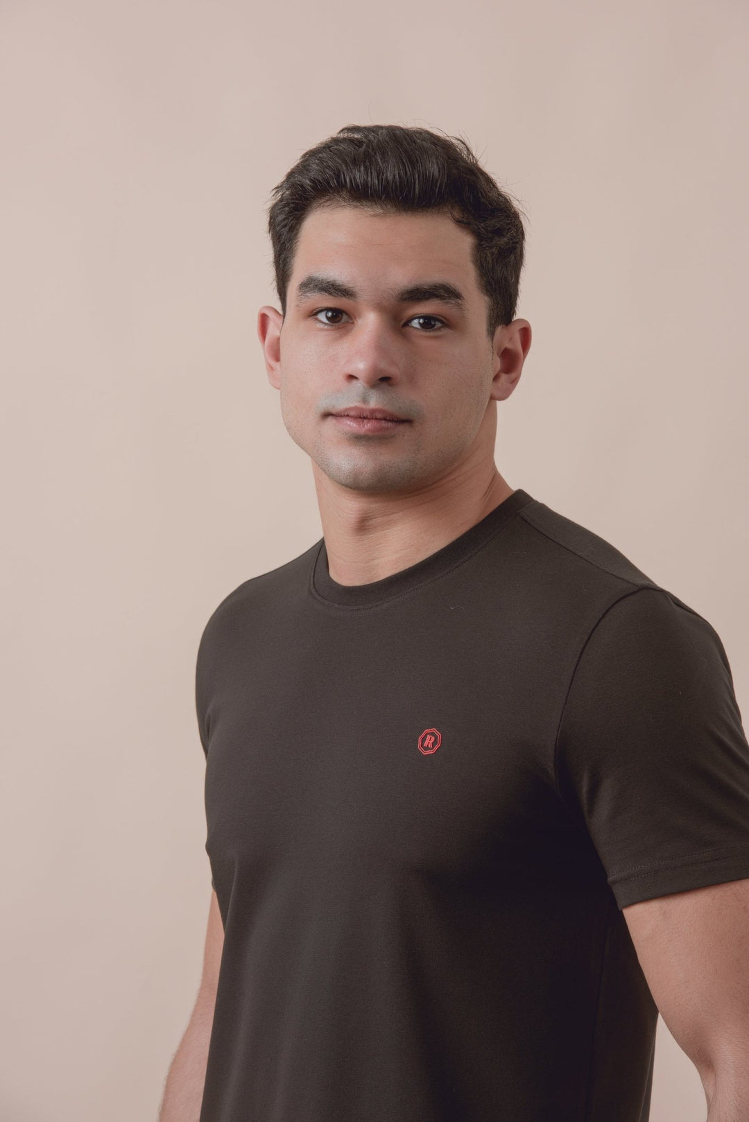 Cotton Roundneck Slim Fit T-Shirt - Roban