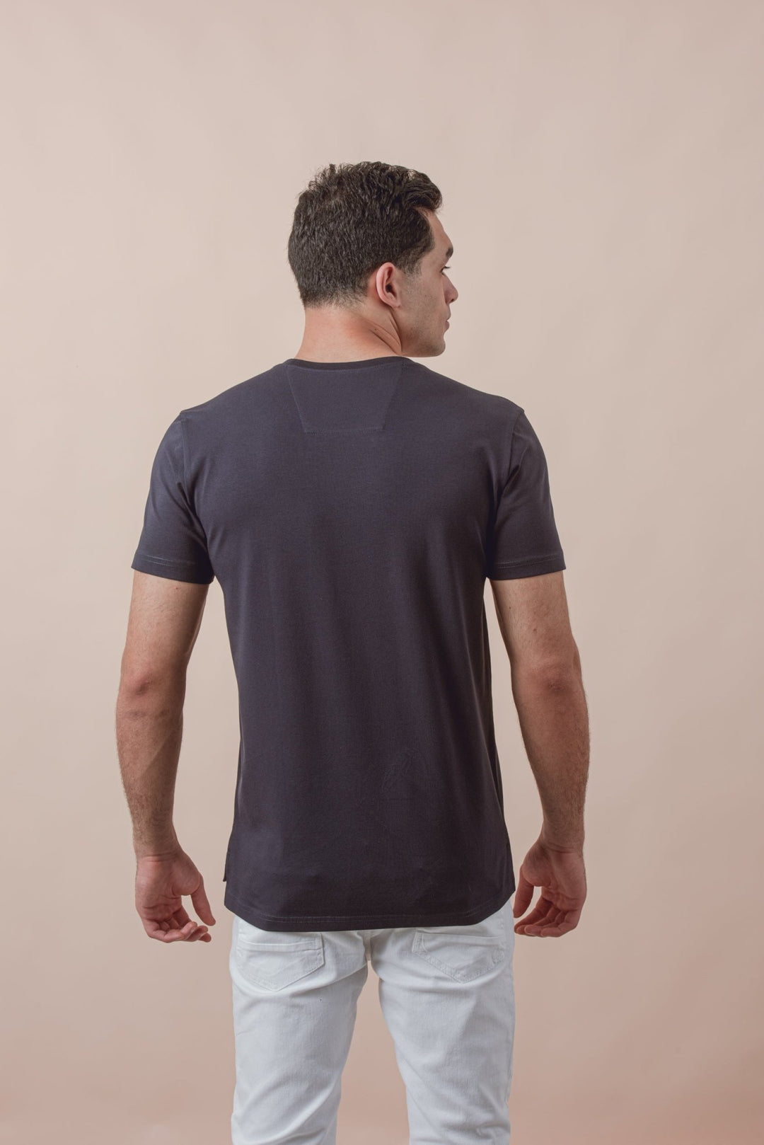 Cotton Roundneck Slim Fit T-Shirt - Roban