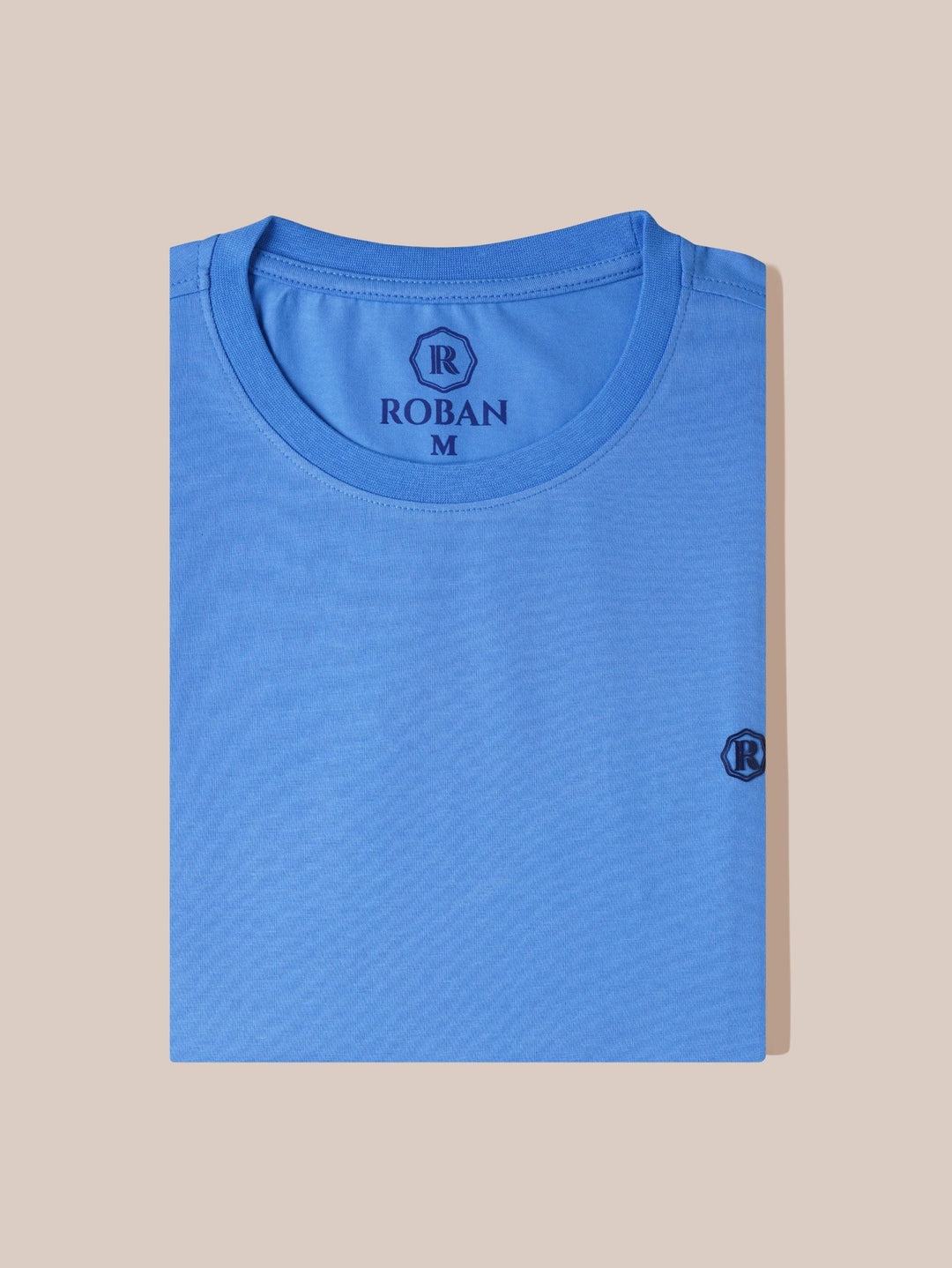 Cotton Roundneck Slim Fit T-Shirt - Roban