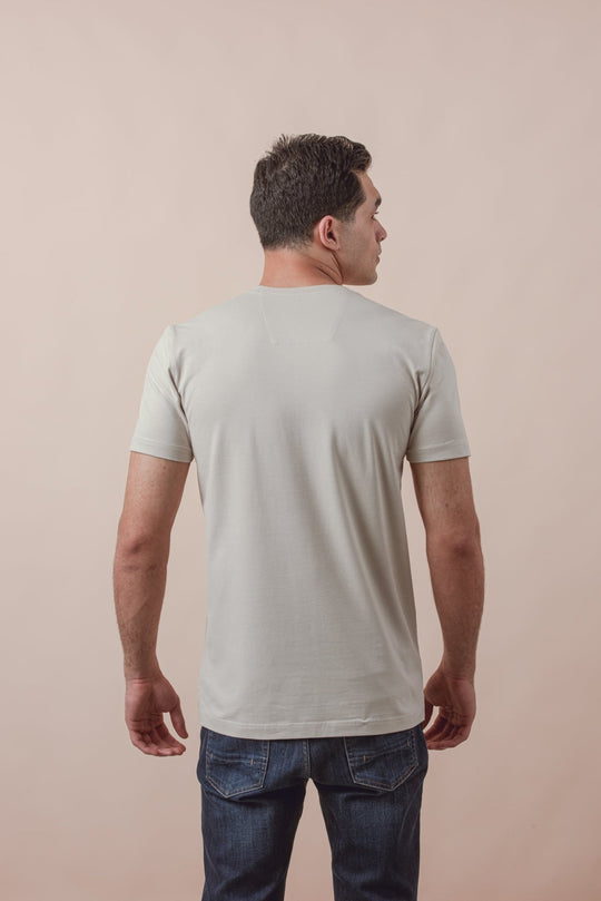 Cotton Roundneck Slim Fit T-Shirt - Roban