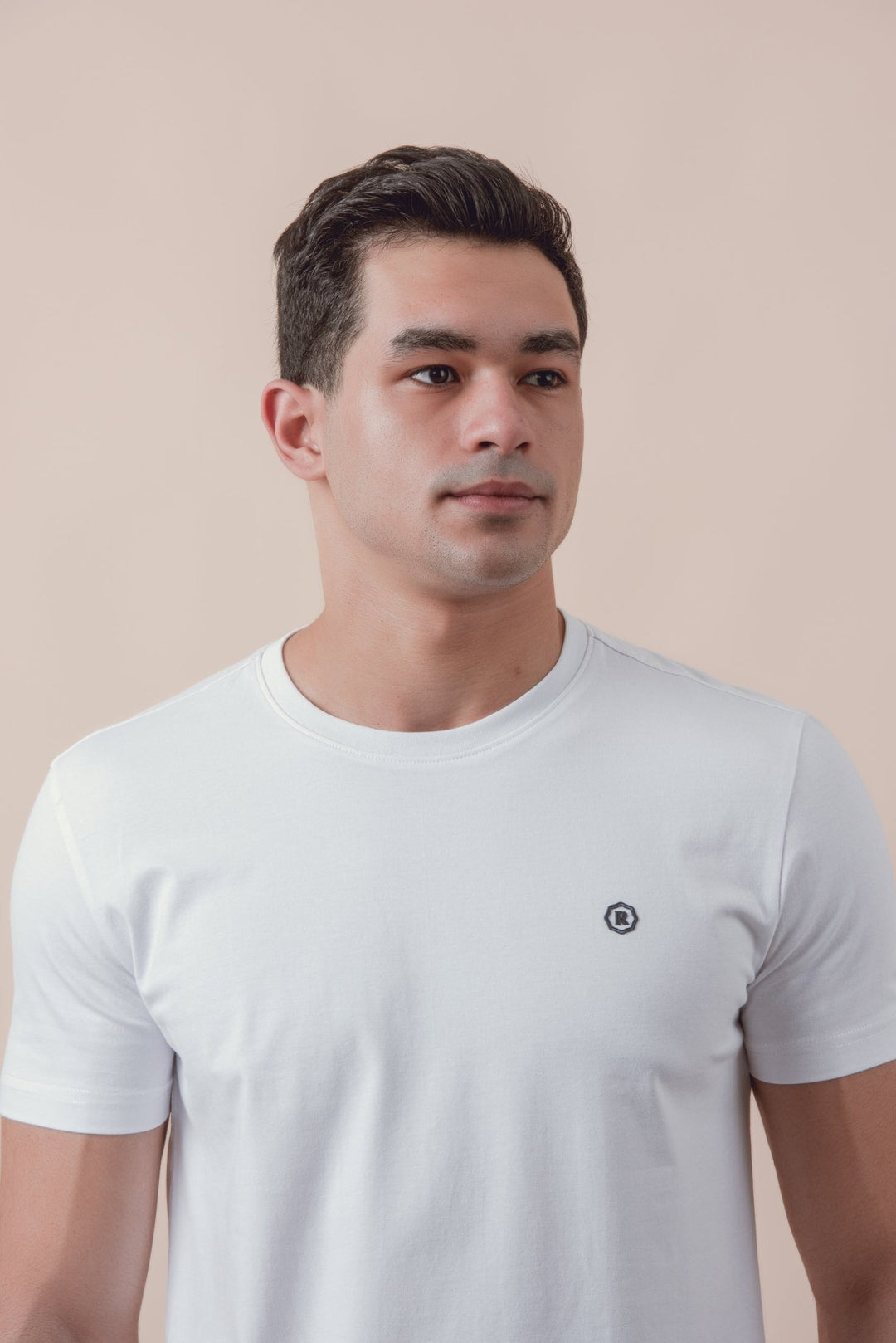 Cotton Roundneck Slim Fit T-Shirt - Roban