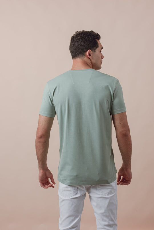 Cotton Roundneck Slim Fit T-Shirt - Roban