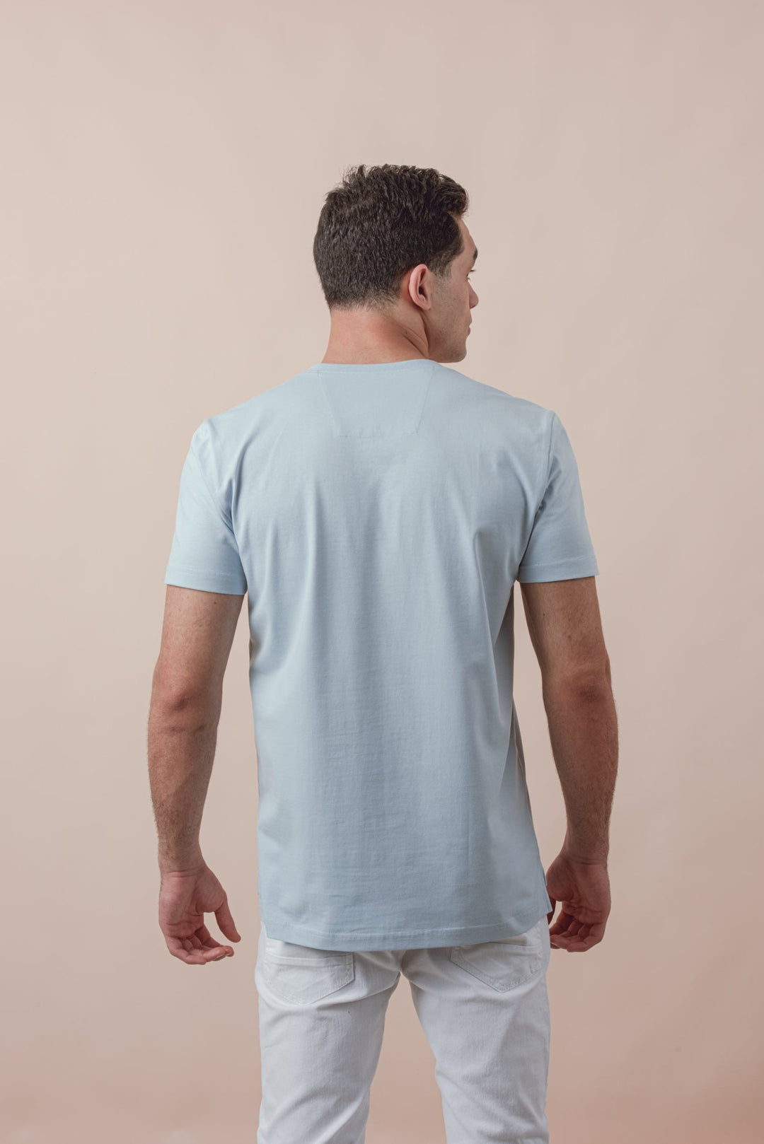 Cotton V - Neck Slim fit T-Shirt - Roban