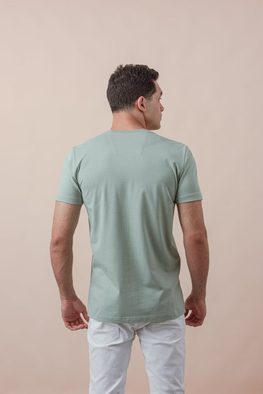 Cotton V - Neck Slim fit T-Shirt - Roban