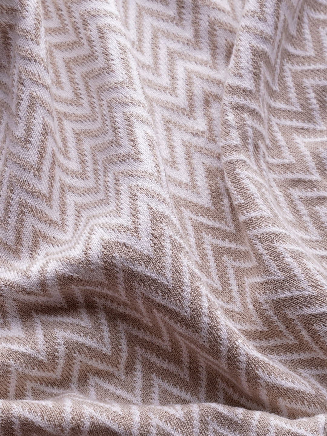 COTTON ZEGZAG STYLE KNITTED CREWNECK T - SHIRT - Roban
