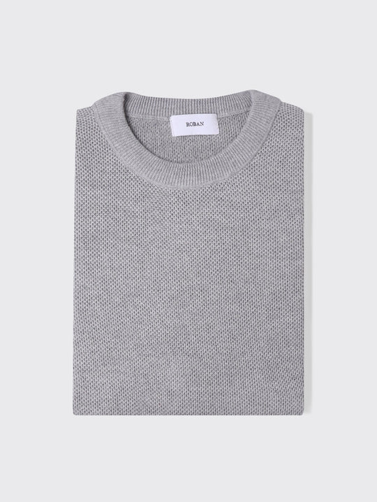 Crewneck Knitted Pullover - Roban