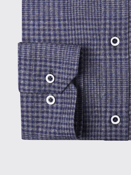 Flannel Checked Cotton Regular Fit Shirt - Roban