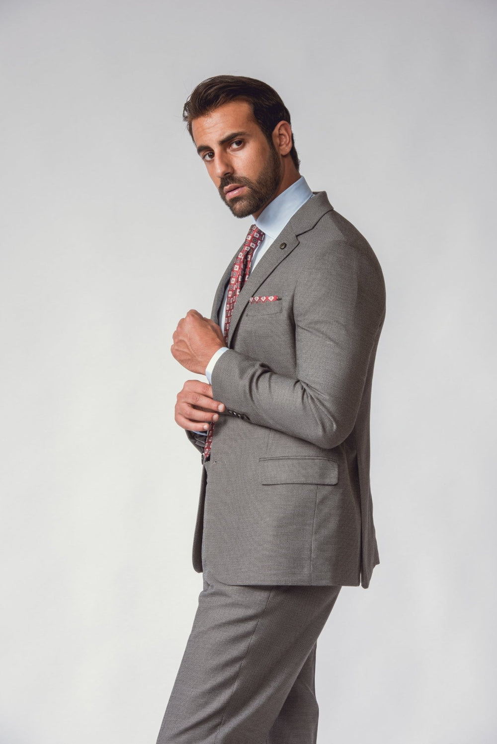 GREY WEBSTER REGULAR FIT SUIT - Roban