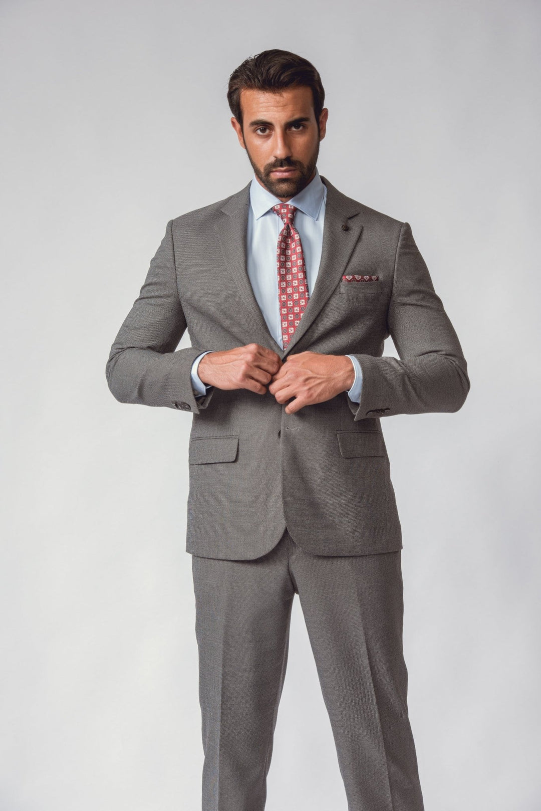 GREY WEBSTER REGULAR FIT SUIT - Roban