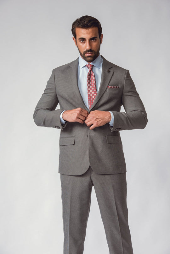 GREY WEBSTER REGULAR FIT SUIT - Roban