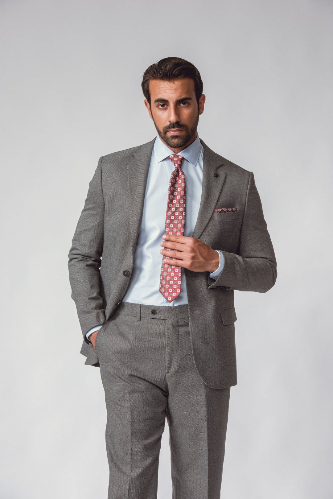 GREY WEBSTER REGULAR FIT SUIT - Roban