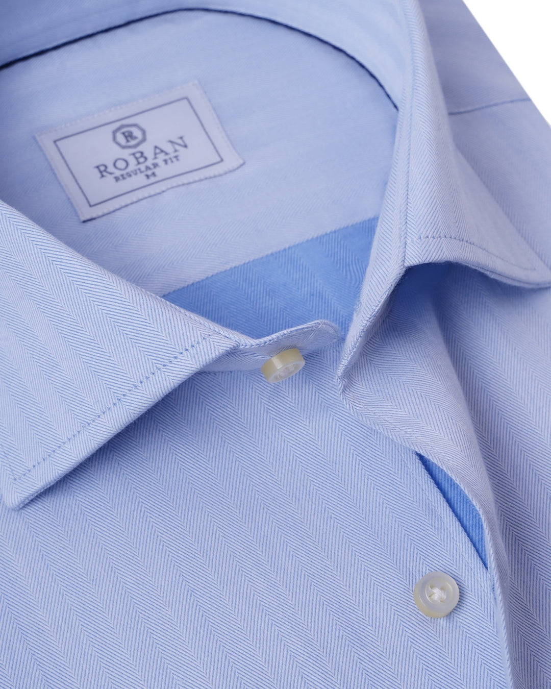 HERRINGBONE COTTON REGULAR FIT - Roban
