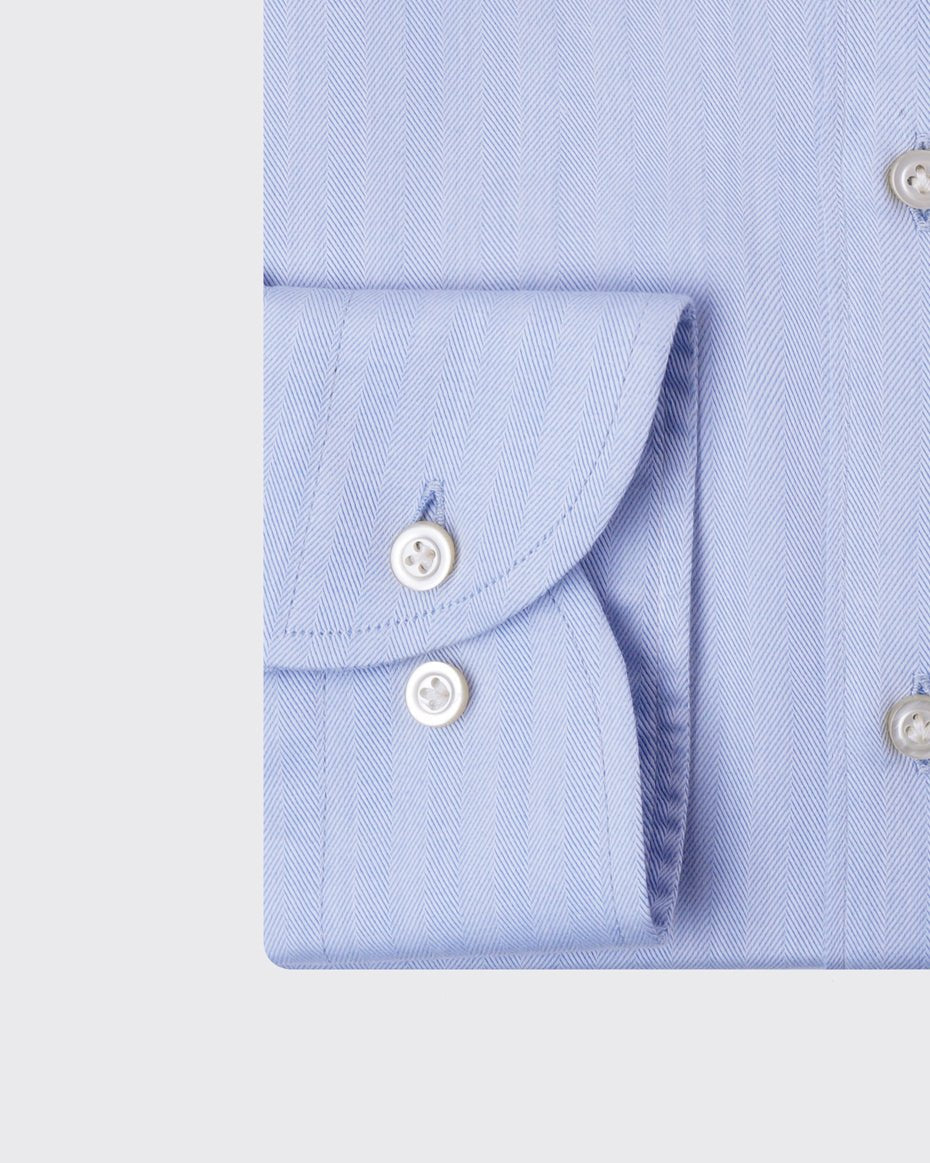 HERRINGBONE COTTON REGULAR FIT - Roban