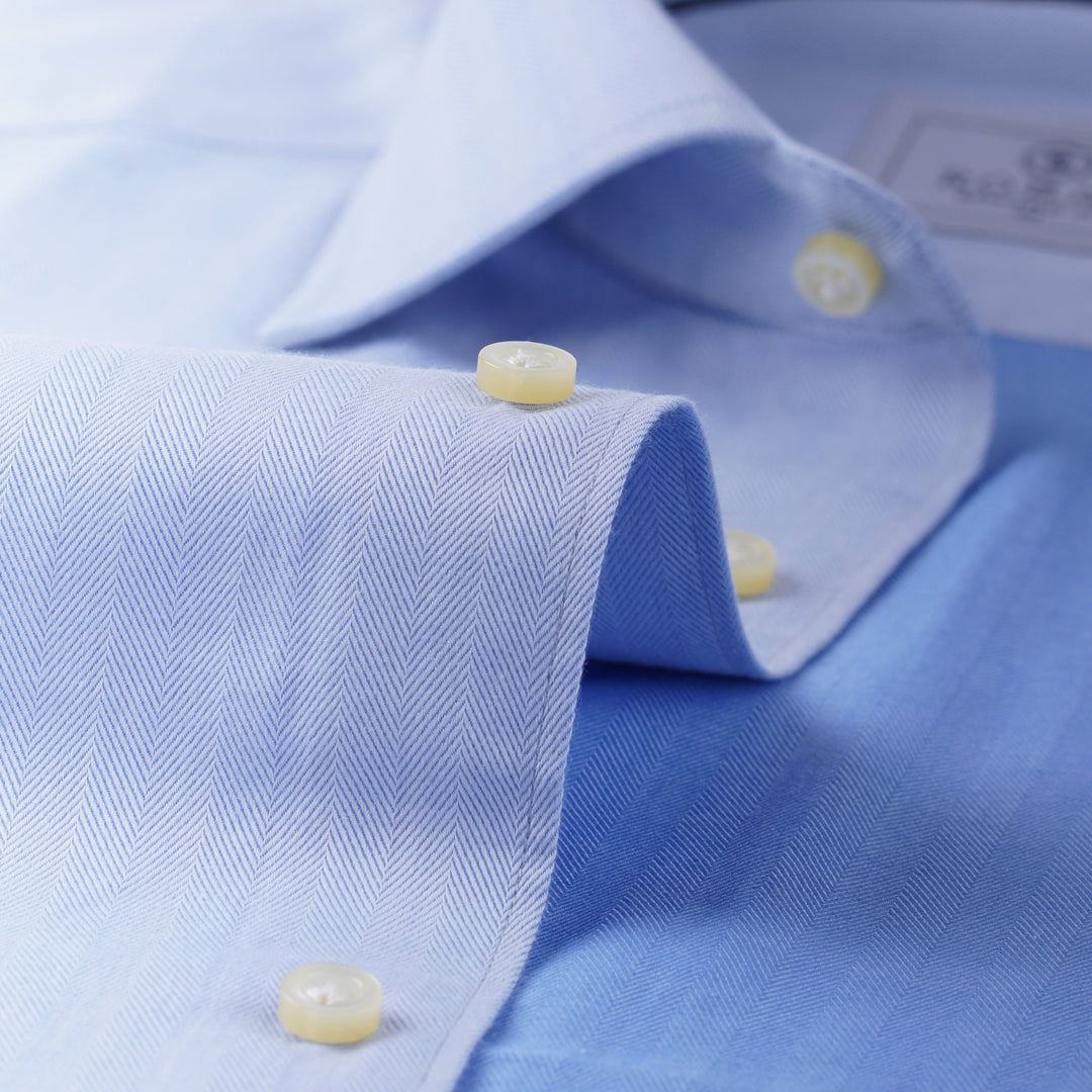HERRINGBONE COTTON REGULAR FIT - Roban