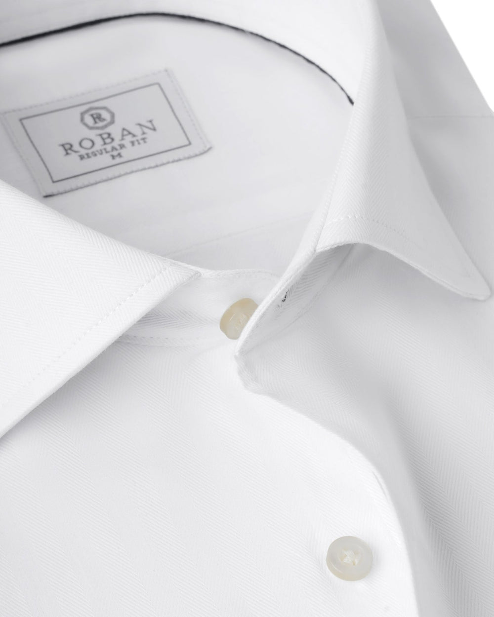HERRINGBONE COTTON REGULAR FIT - Roban
