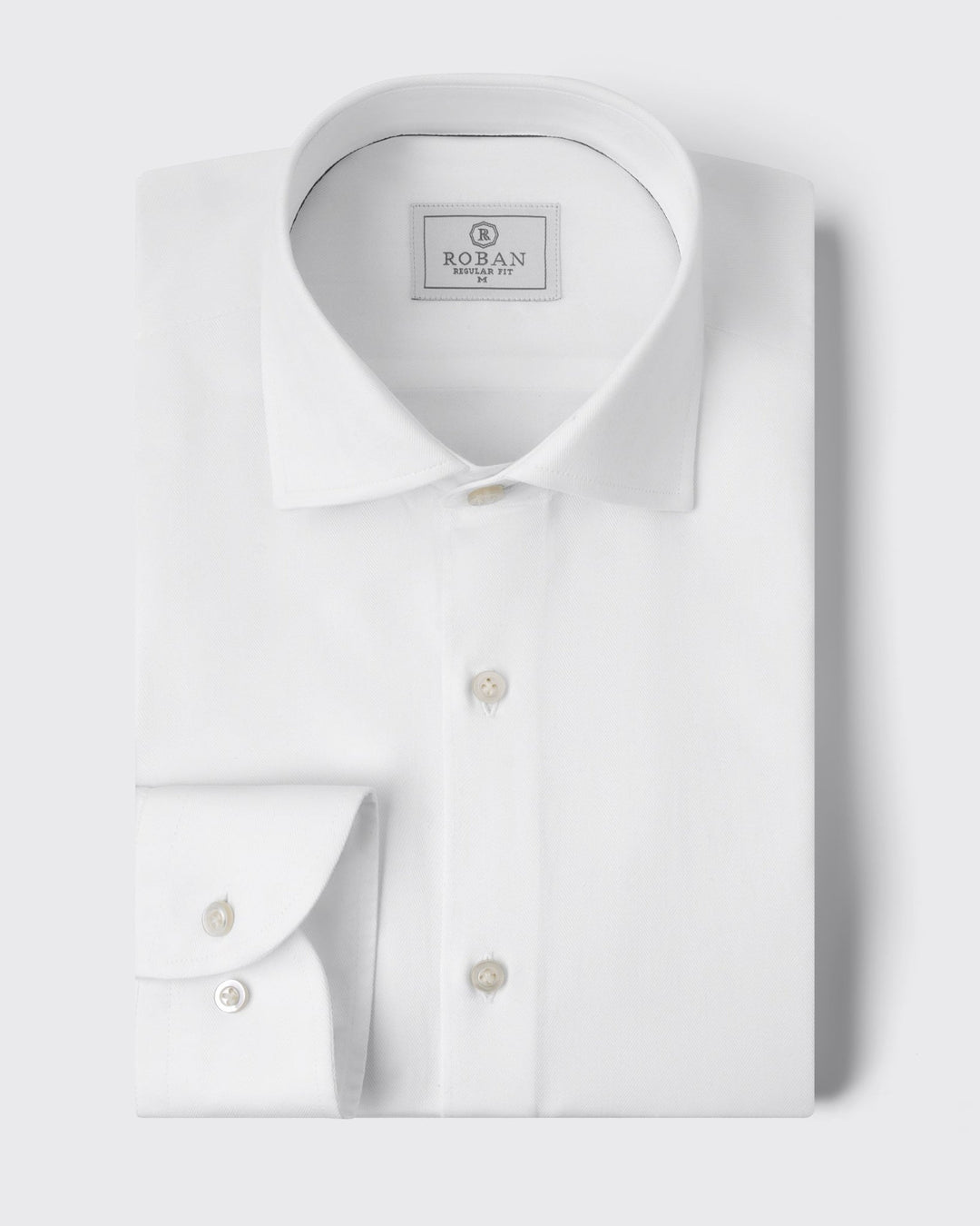 HERRINGBONE COTTON REGULAR FIT - Roban