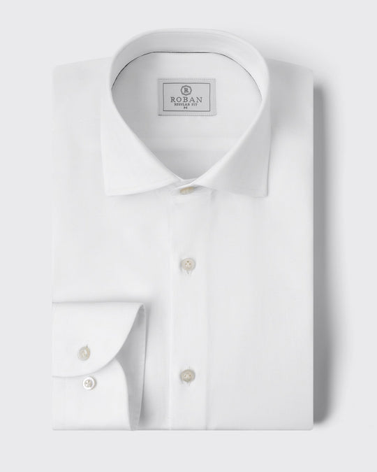 HERRINGBONE COTTON REGULAR FIT - Roban
