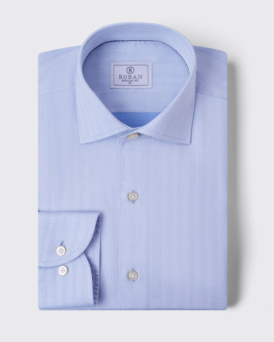 HERRINGBONE COTTON REGULAR FIT - Roban