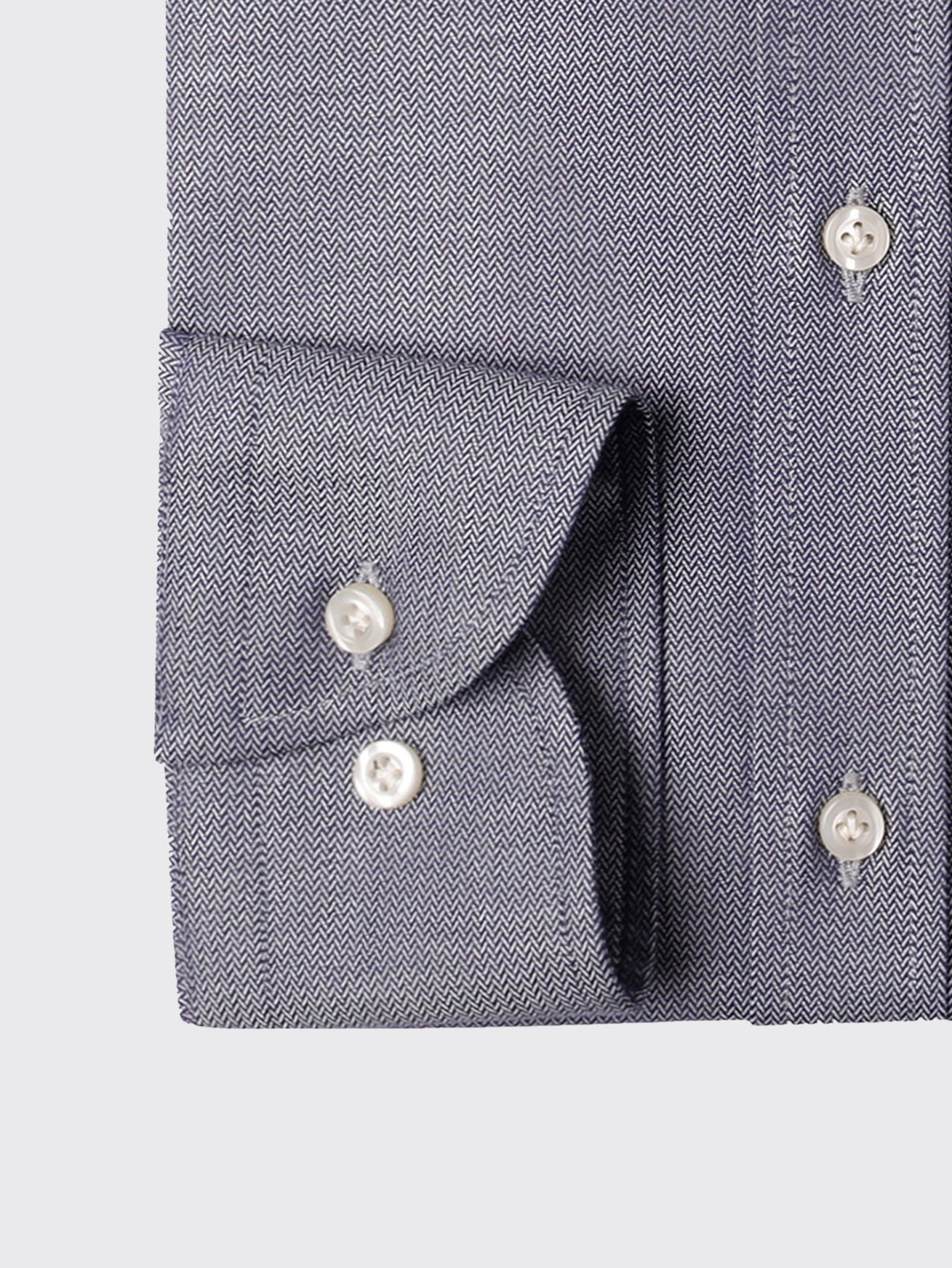 Herringbone Cotton Regular Fit Shirt - Roban