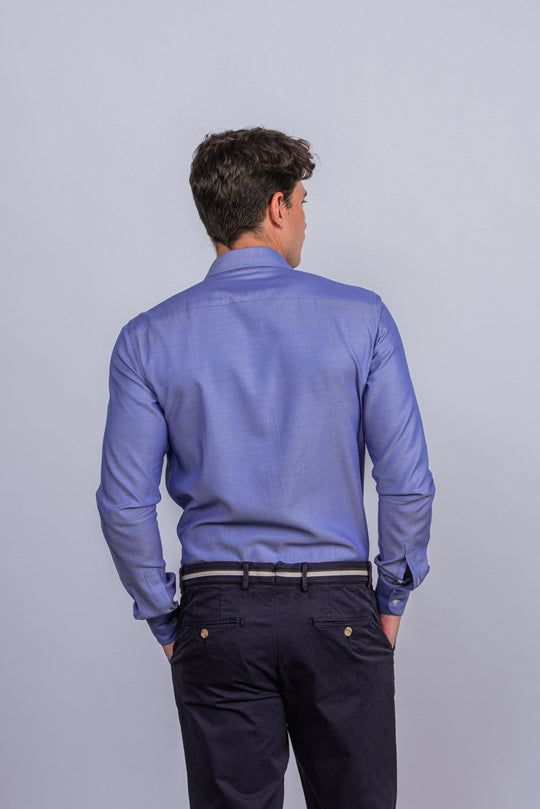 Herringbone Cotton Regular Fit Shirt - Roban