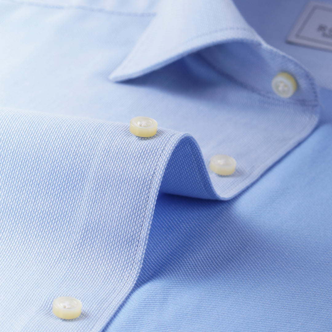 TEXTURED REGULAR FIT COTTON SHIRT