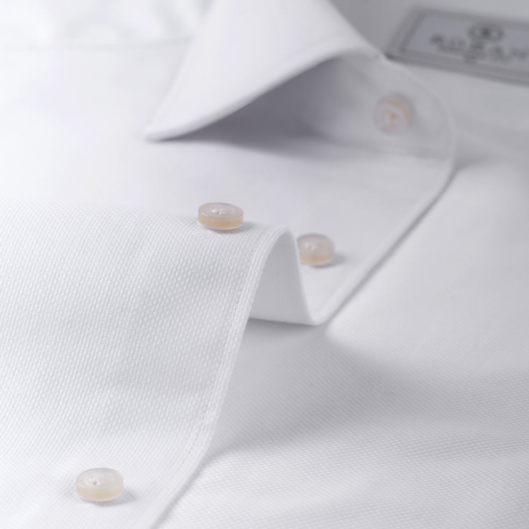 TEXTURED REGULAR FIT COTTON SHIRT
