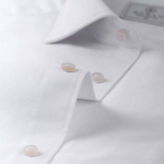 TEXTURED REGULAR FIT COTTON SHIRT