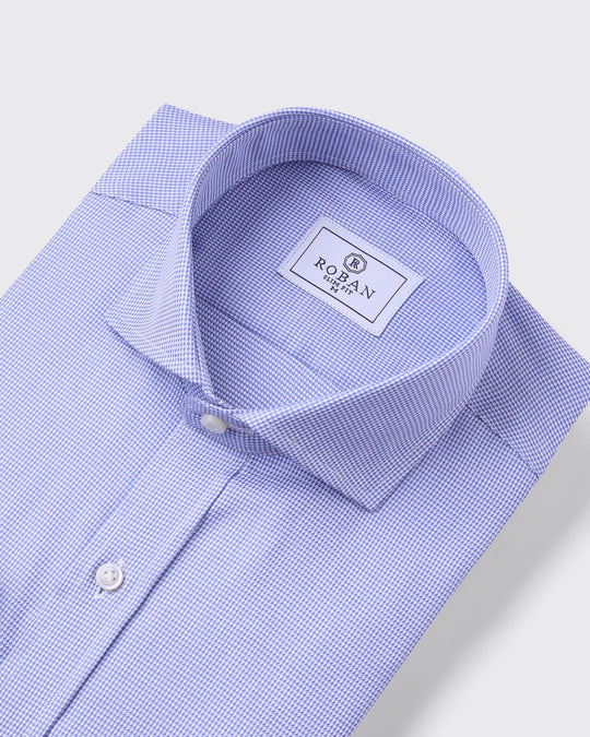JACQUARD COTTON SLIM FIT SHIRT - Roban