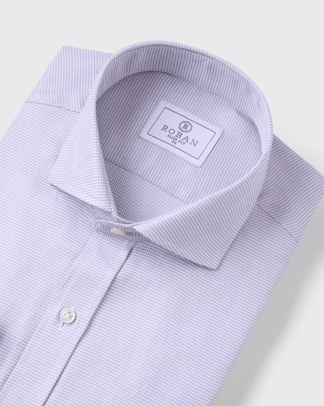 JACQUARD COTTON SLIM FIT SHIRT - Roban