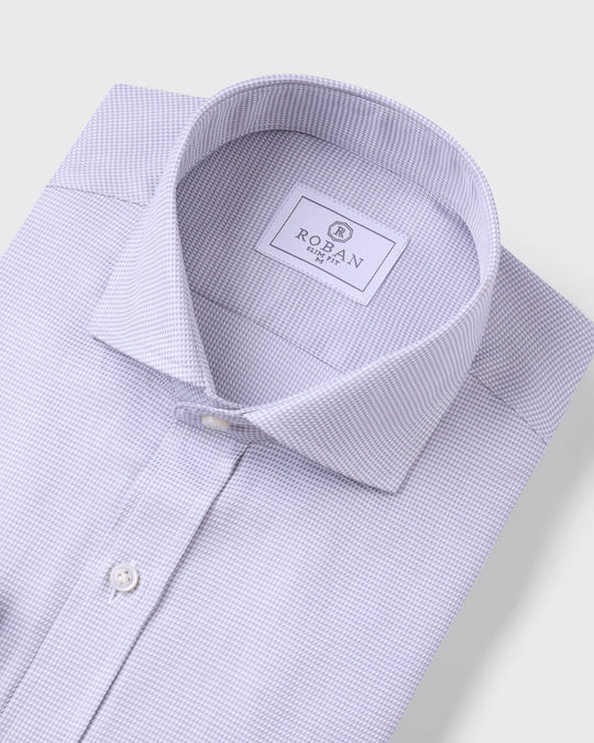 JACQUARD COTTON SLIM FIT SHIRT - Roban