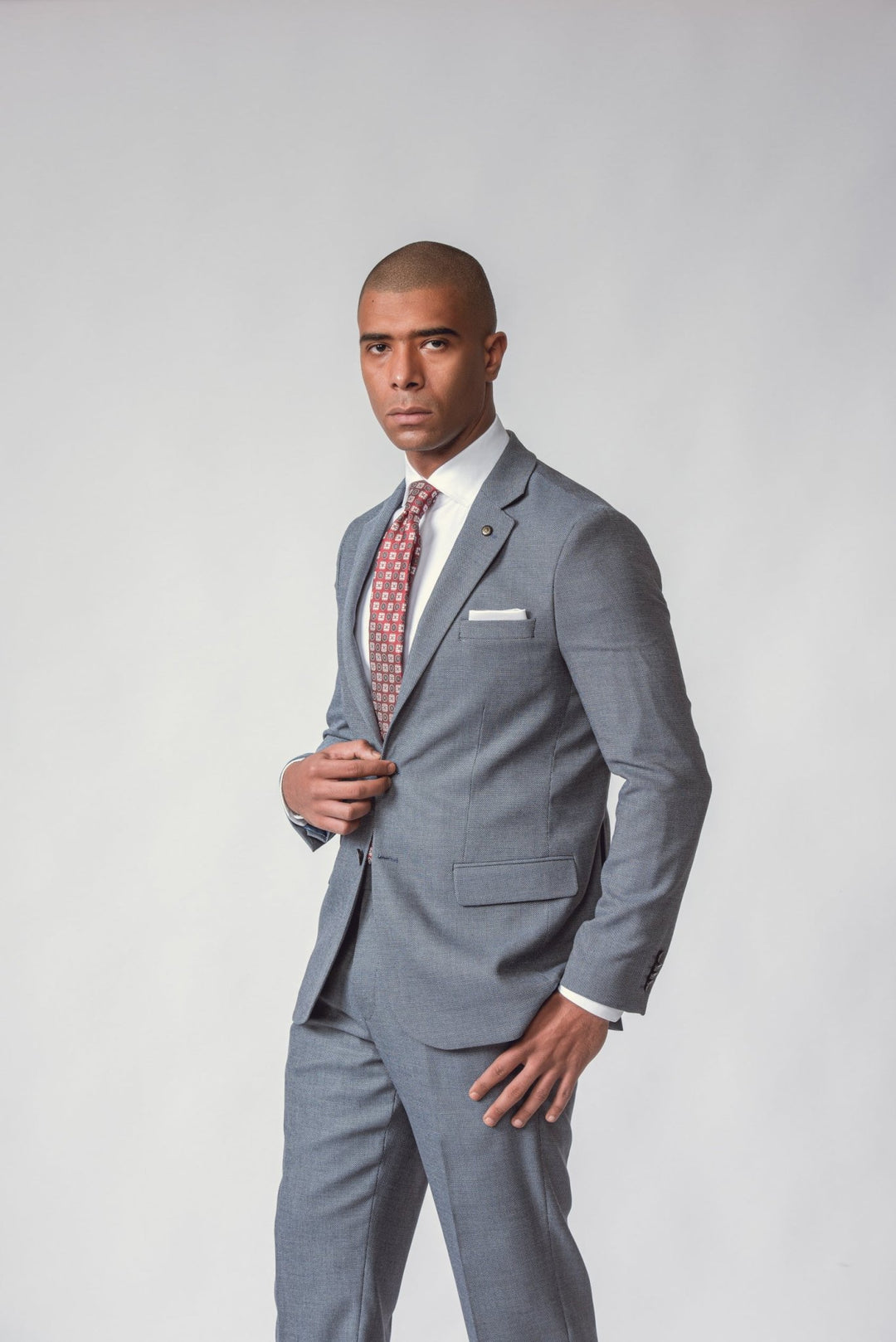 LIGHT BLUE WEBSTER REGULAR FIT SUIT - Roban