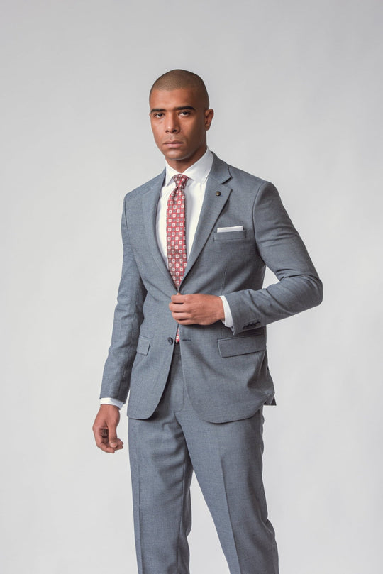 LIGHT BLUE WEBSTER REGULAR FIT SUIT - Roban