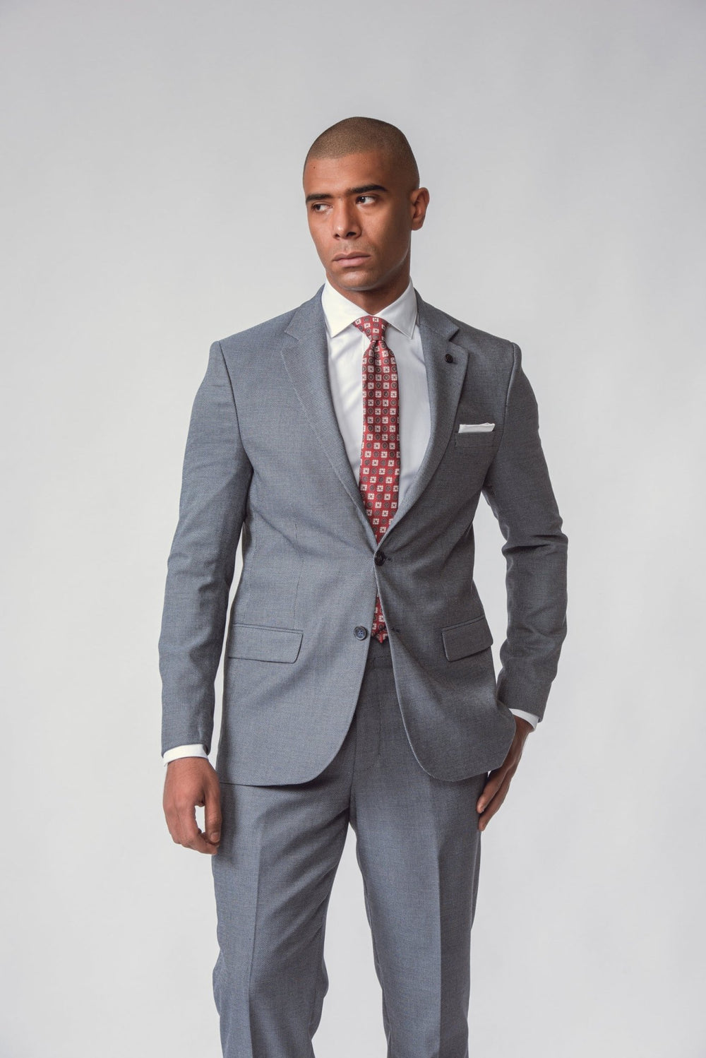 LIGHT BLUE WEBSTER REGULAR FIT SUIT - Roban