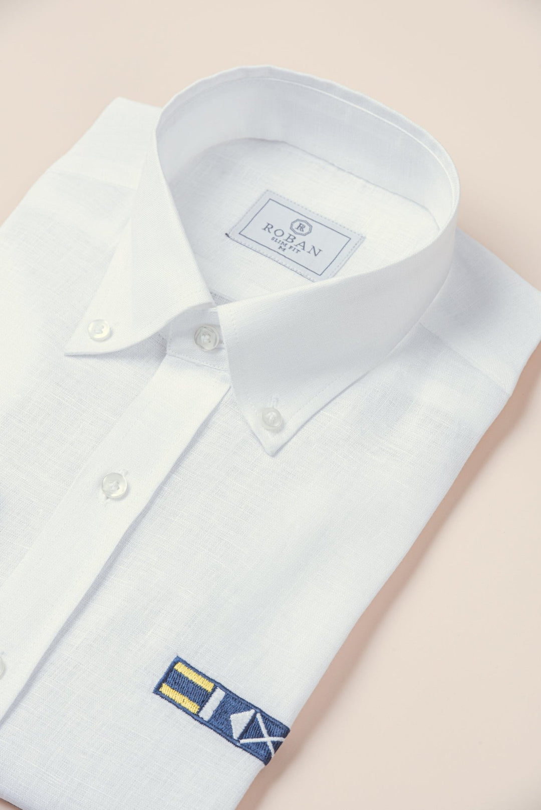 LINEN PLAIN SLIM FIT SHIRT - Roban