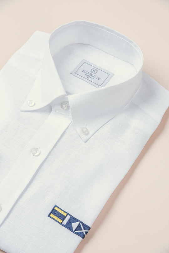 LINEN PLAIN SLIM FIT SHIRT - Roban