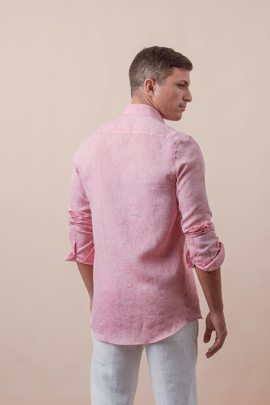 Linen Shirt PLAIN WASHED REGULAR FIT SHIRT - Roban