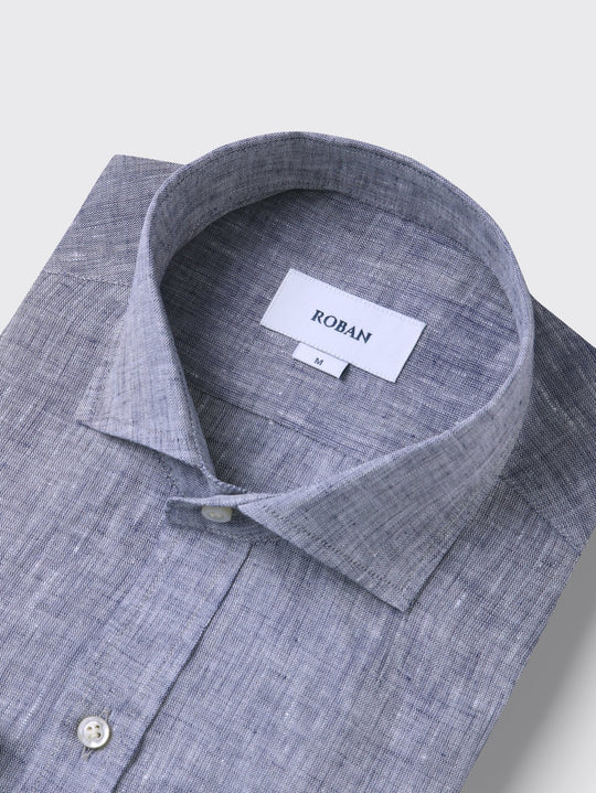 Linen Shirt PLAIN WASHED REGULAR FIT SHIRT - Roban