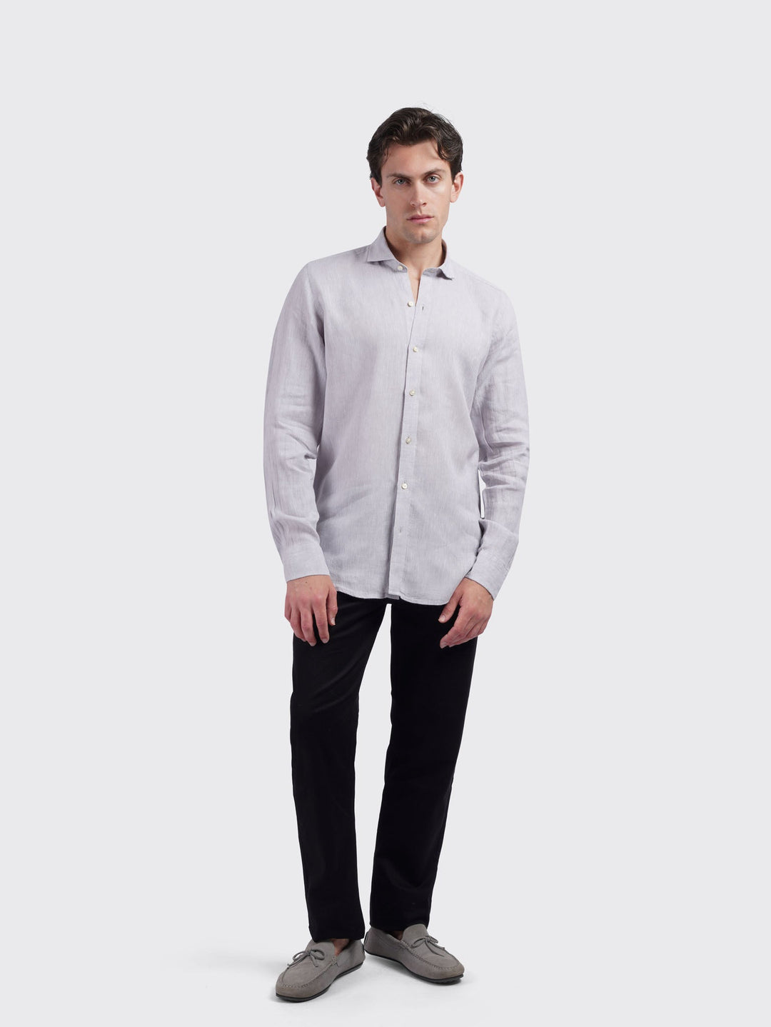 Linen Shirt PLAIN WASHED REGULAR FIT SHIRT - Roban