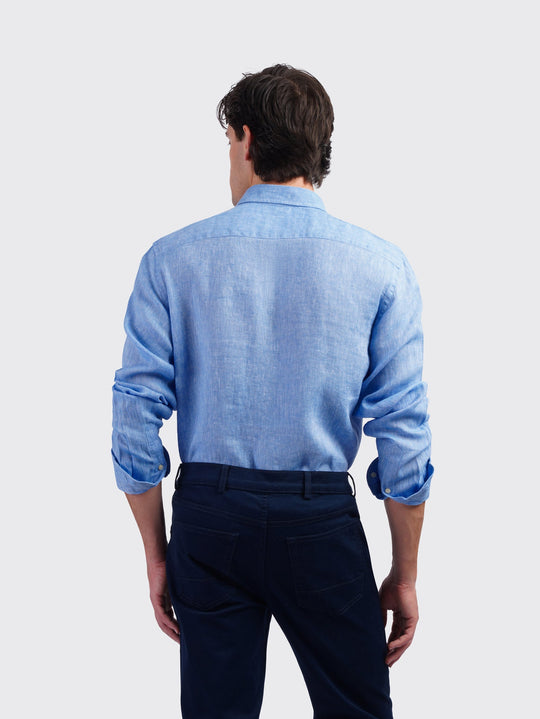 Linen Shirt PLAIN WASHED REGULAR FIT SHIRT - Roban