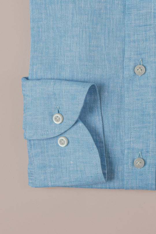 Linen Shirt PLAIN WASHED REGULAR FIT SHIRT - Roban