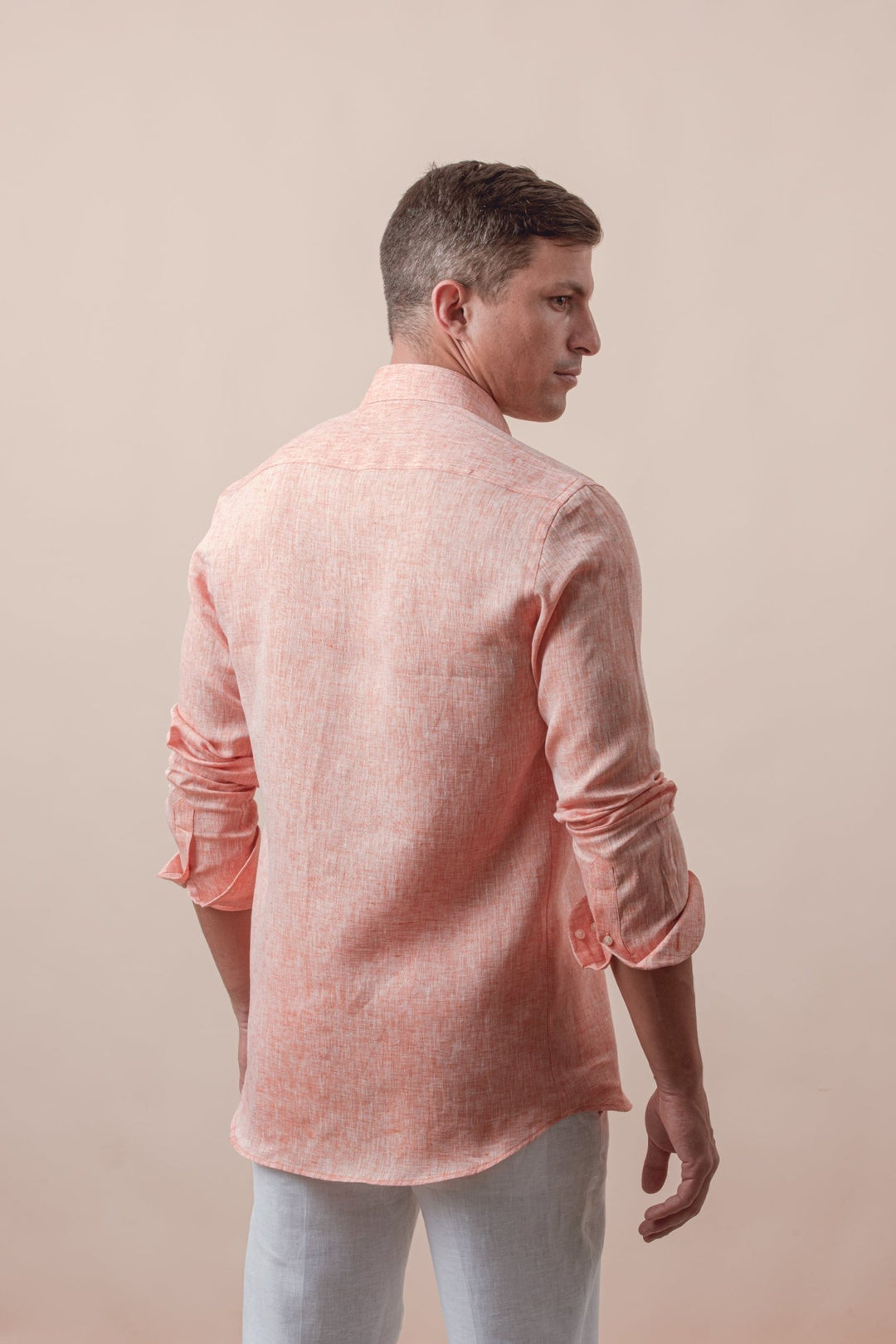 Linen Shirt PLAIN WASHED REGULAR FIT SHIRT - Roban