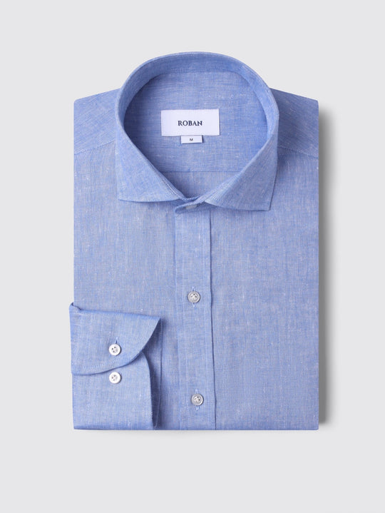Linen Shirt PLAIN WASHED REGULAR FIT SHIRT - Roban