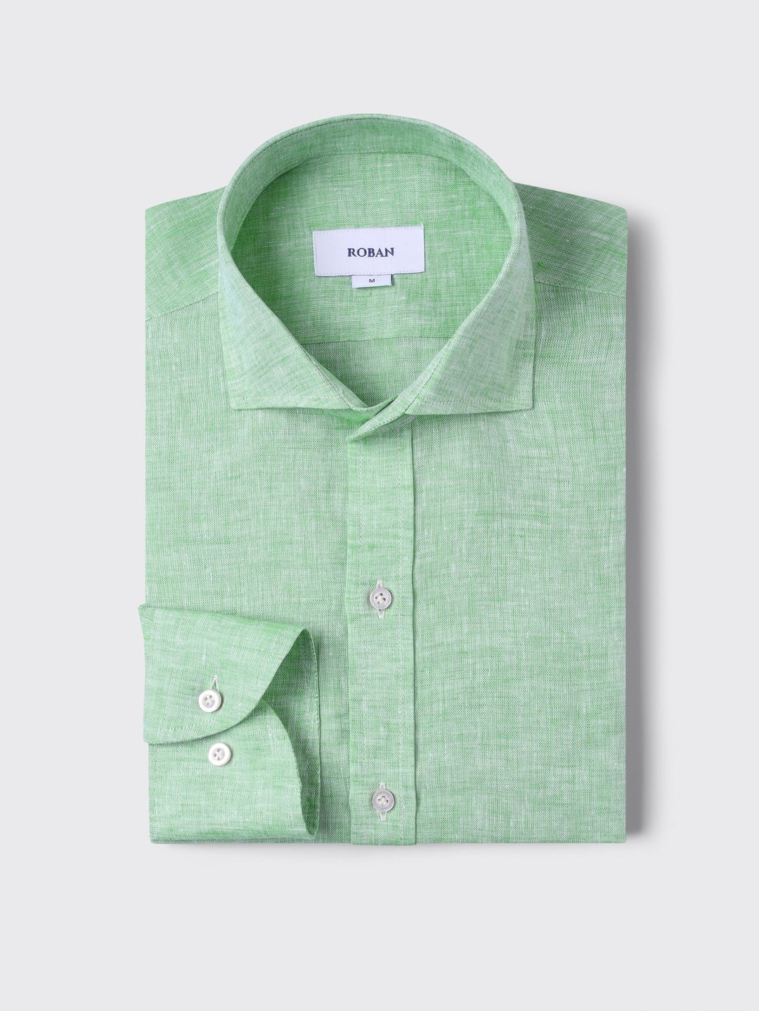 Linen Shirt PLAIN WASHED REGULAR FIT SHIRT - Roban