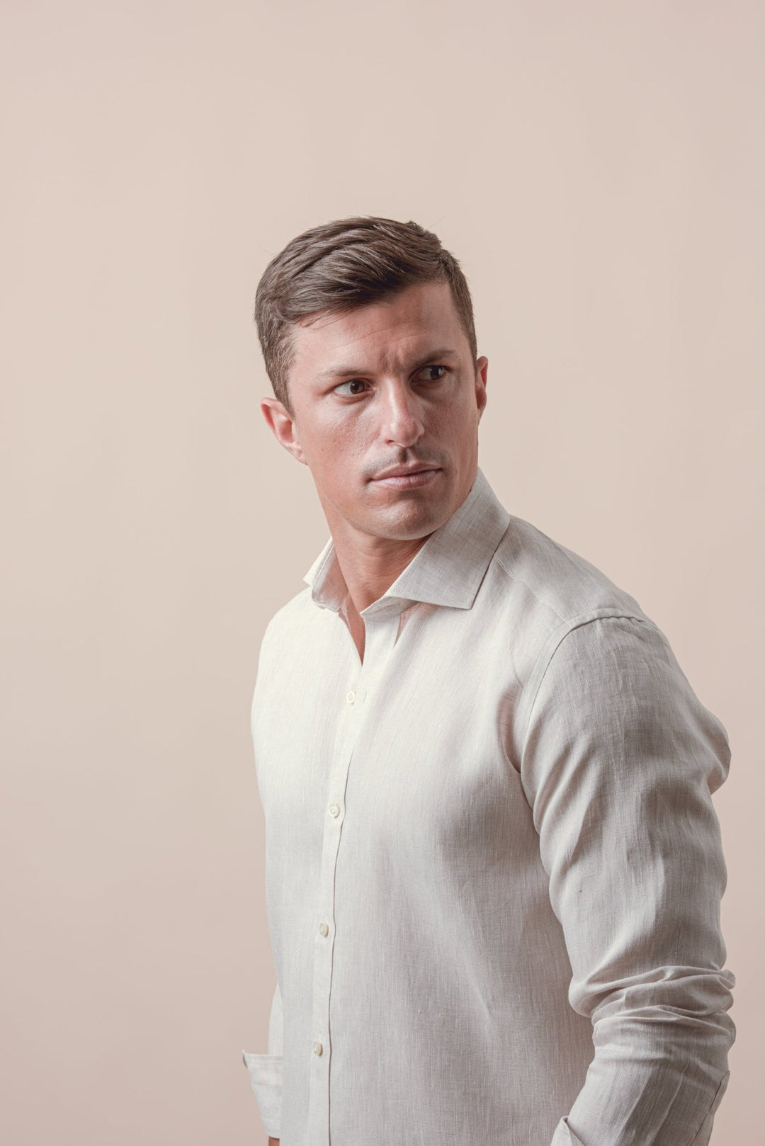 Linen Shirt PLAIN WASHED REGULAR FIT SHIRT - Roban